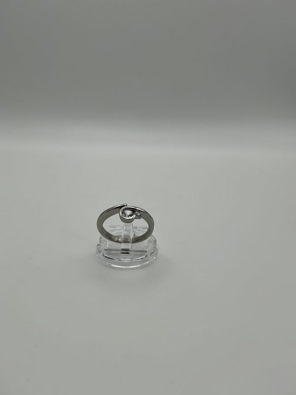 Anti-Tarnish Stainless Steel Ring with Diamond-Quality Brilliant CZ Stones - Image 4
