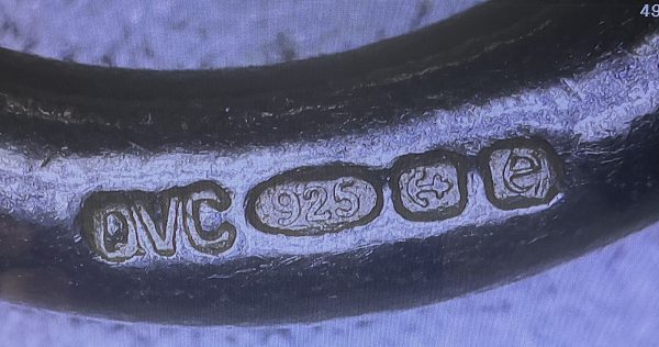Platinum-Plated Sterling Silver Bracelet – Indian Craftsmanship, Hallmarked Birmingham 2004 - Image 3