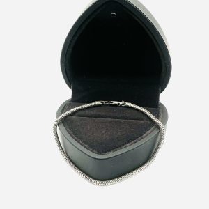 Luxury Sterling Silver Snake Chain Bracelet – 7” Adjustable