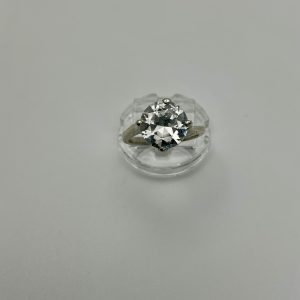 Sterling Silver Statement Solitaire Ring – Size N, 5.1g