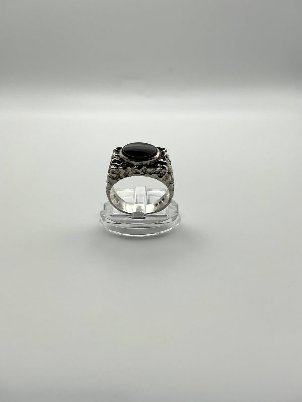Vintage Sterling Silver Tiger’s Eye Statement Ring – Size O, 6.5g - Image 4