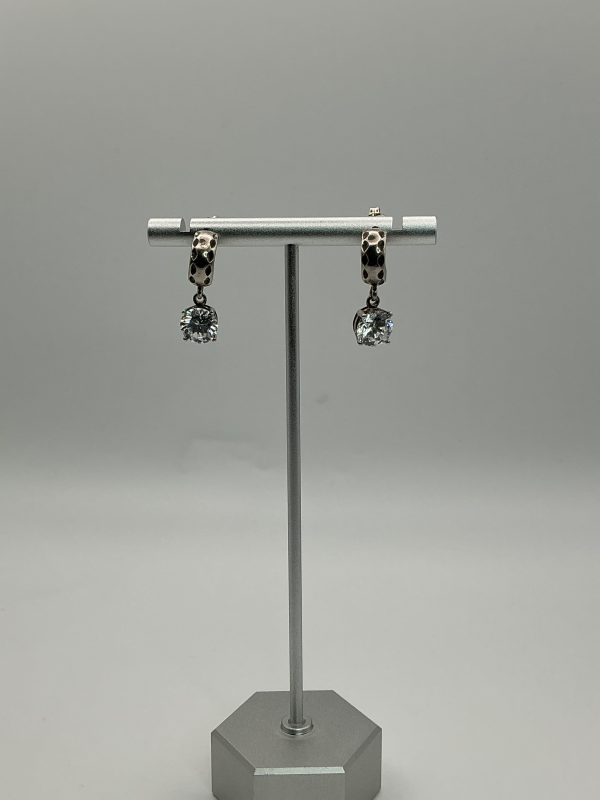 Luxury 925 Sterling Silver Drop Earrings with Brilliant-Cut CZ – Diamond-Quality Sparkle - Image 4