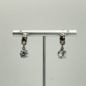 Luxury 925 Sterling Silver Drop Earrings with Brilliant-Cut CZ – Diamond-Quality Sparkle