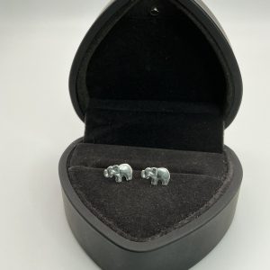 Miniature Sterling Silver Elephant Stud Earrings – 0.5g