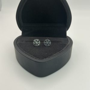 Sterling Silver Snowflake Stud Earrings – 0.9g