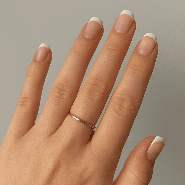 Dixi 925 Sterling Silver Skinny Stacking Ring – Size I