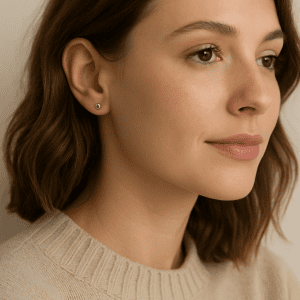 Minimalist 925 Sterling Silver Ball Stud Earrings – 1g