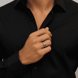 Vintage 9ct Gold Gents Solitaire Ring – London 1985 Hallmark – Size U – 4.5g