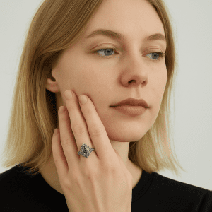 Sterling Silver DIXI Ornate Filigree Ring – Size M