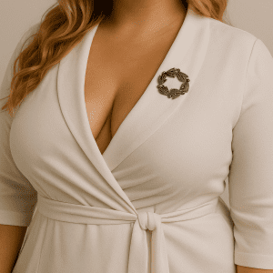 Vintage Sterling Silver Marcasite Leaf Wreath Brooch – 5g Elegant Design