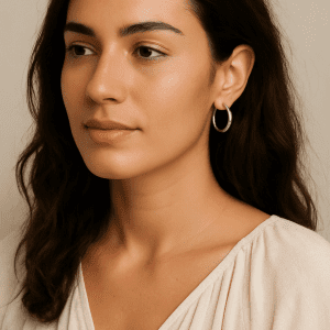 Classic 925 Sterling Silver Hoop Earrings – 2cm Lightweight Polished Hoops