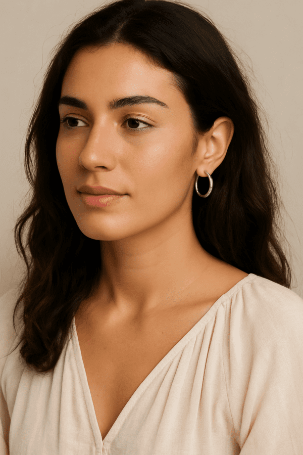 Classic 925 Sterling Silver Hoop Earrings – 2cm Lightweight Polished Hoops