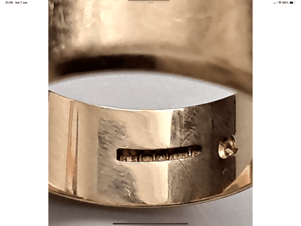 Vintage 9ct Gold Wedding Band, Hallmarked 1979, Size Q - Image 5