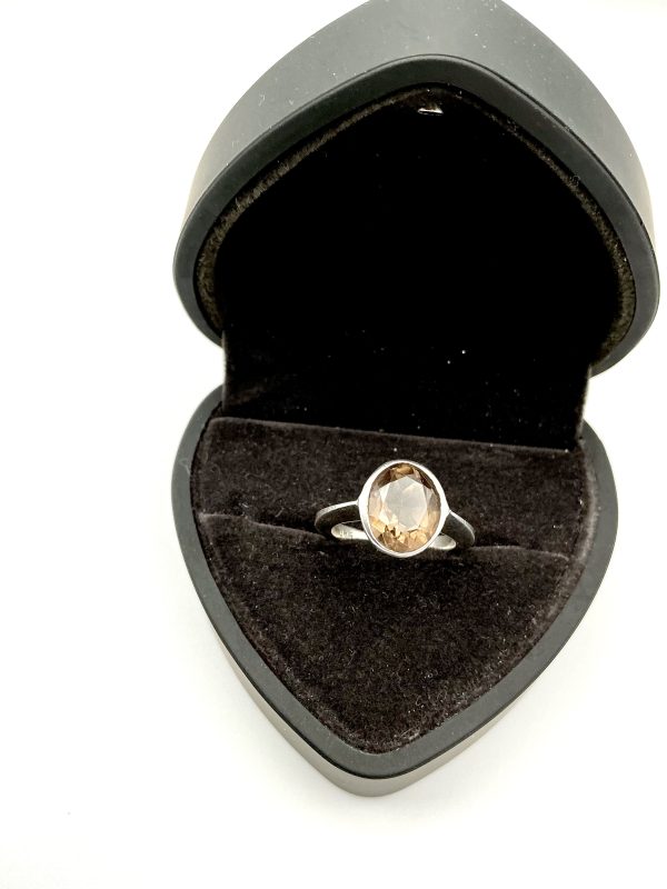 925 Sterling Silver Quartz Ring – Size O/P, 4.9g - Image 6