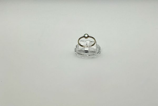 Dixi 925 Sterling Silver Mystic Topaz Teardrop Ring – Size J/K - Image 3