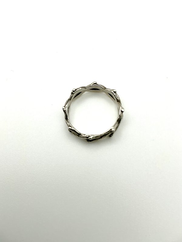 Dixi 925 Sterling Silver Woodland Vine Band Ring – Size J/K - Image 6