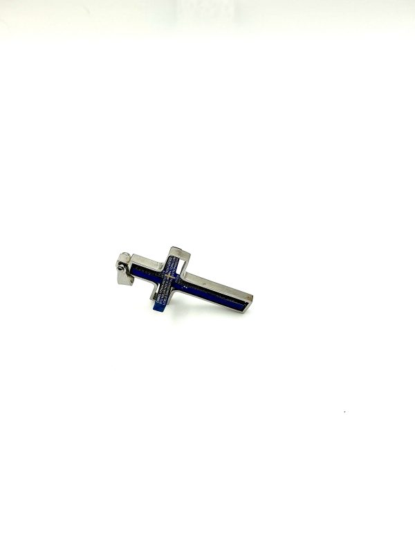 Stainless Steel Cross Pendant with Spanish Lord’s Prayer – 2” Swivel Design, 7.4g - Image 5