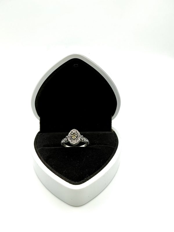 Sterling Silver DIXI Ornate Filigree Ring – Size M - Image 2