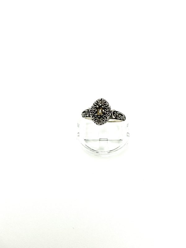 Sterling Silver DIXI Ornate Filigree Ring – Size M - Image 4