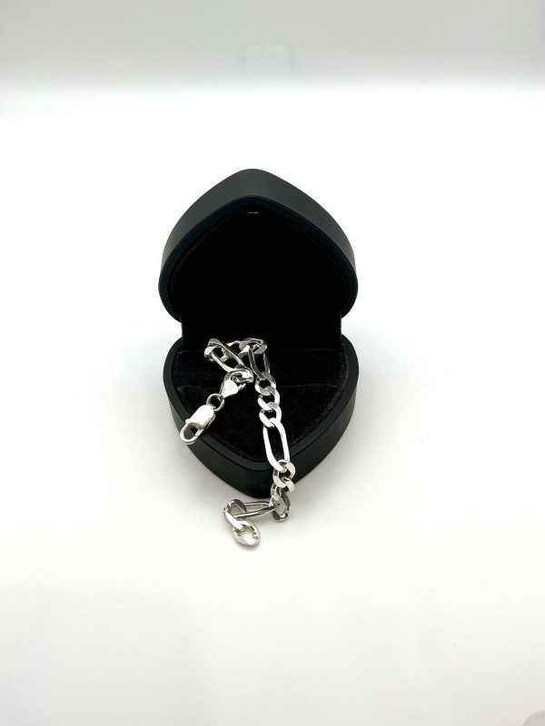 925 Sterling Silver Figaro Chain Bracelet – 6” / 12.3g - Image 5