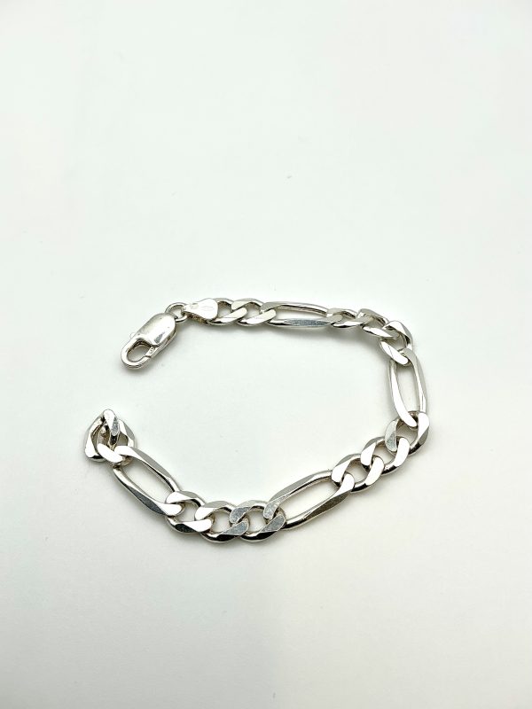 925 Sterling Silver Figaro Chain Bracelet – 6” / 12.3g - Image 4