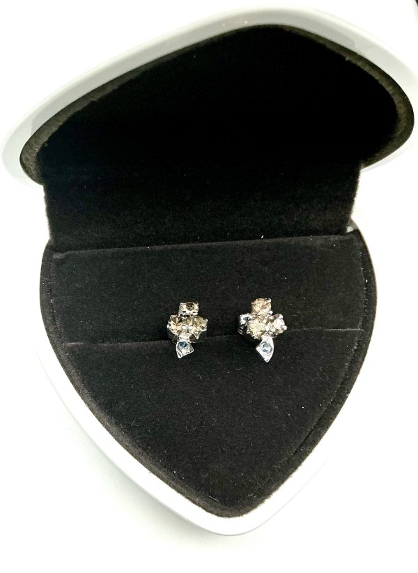 Sterling Silver Smoky Quartz Necklace, Pendant & Topaz Stud Earrings Set – 50ct Total - Image 6