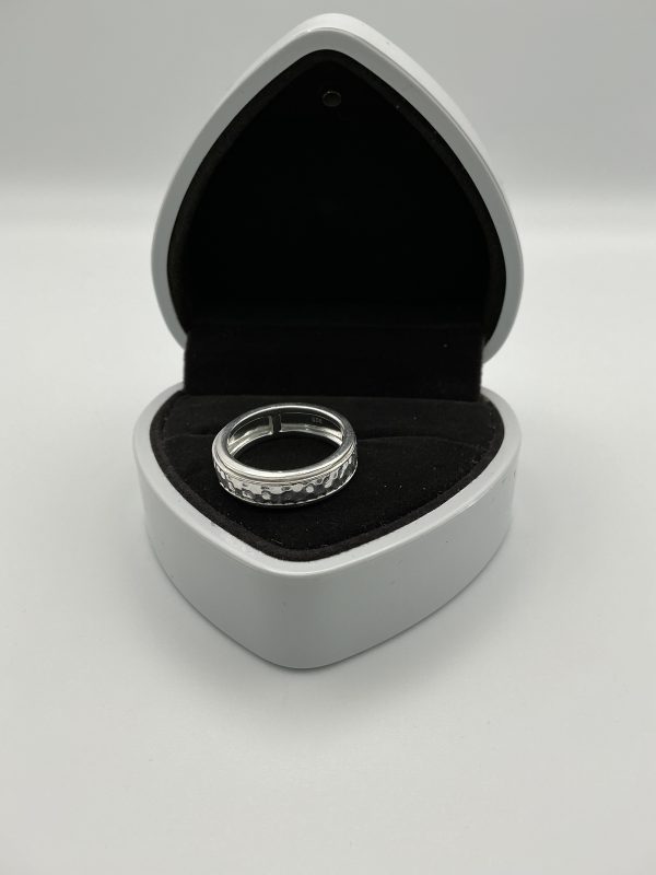 Luxury 925 Sterling Silver Hammered Spinner Meditation Ring – Premium 5g Anxiety Relief Band - Image 6