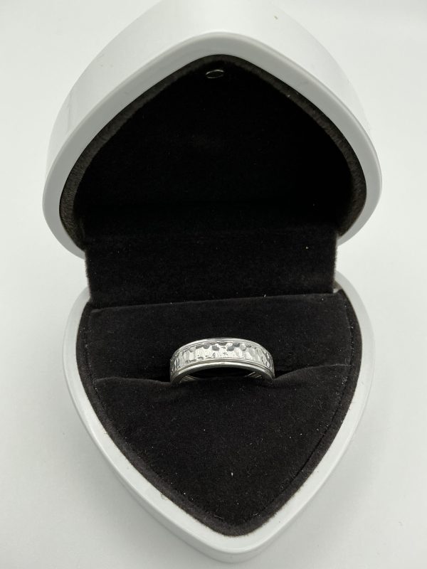 Luxury 925 Sterling Silver Hammered Spinner Meditation Ring – Premium 5g Anxiety Relief Band - Image 5