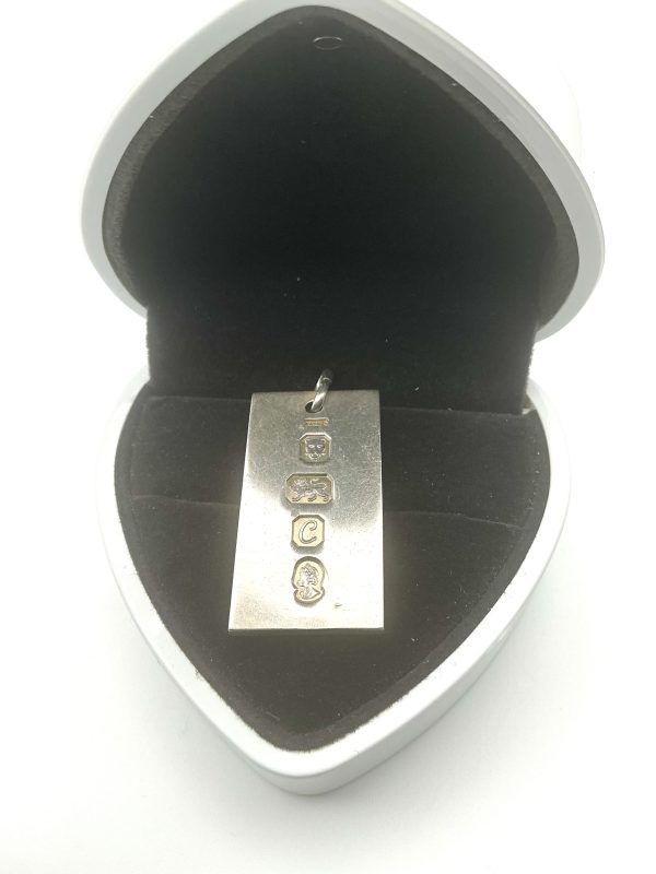 1977 Sterling Silver London Hallmarked Commemorative Ingot Pendant – Queen’s Silver Jubilee - Image 7