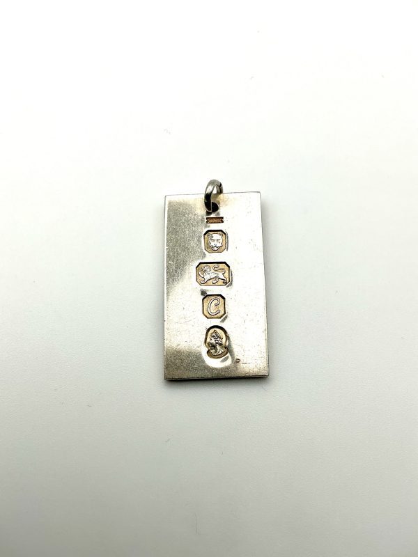 1977 Sterling Silver London Hallmarked Commemorative Ingot Pendant – Queen’s Silver Jubilee - Image 5