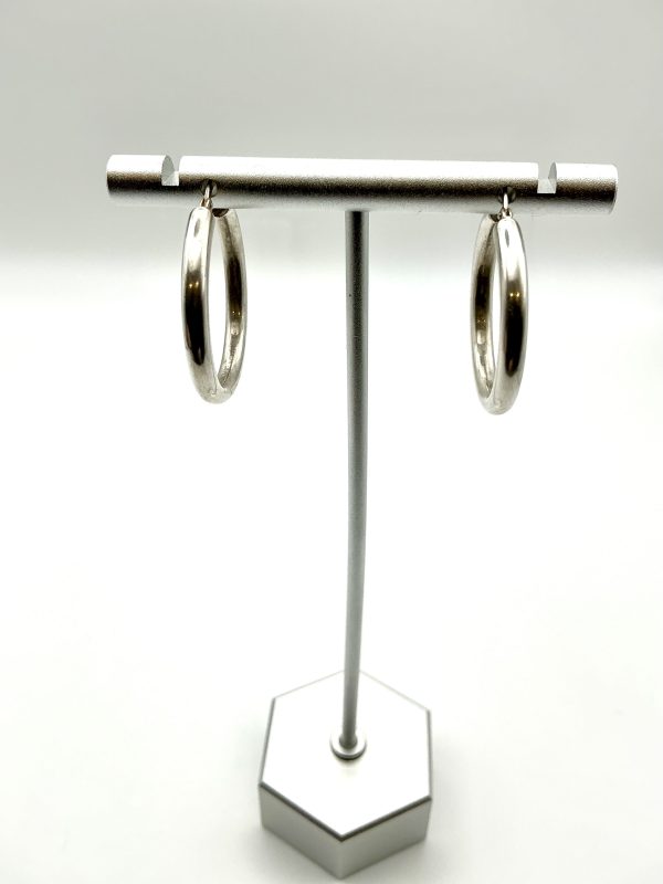 Classic 925 Sterling Silver Hoop Earrings – 2cm Lightweight Polished Hoops - Image 8