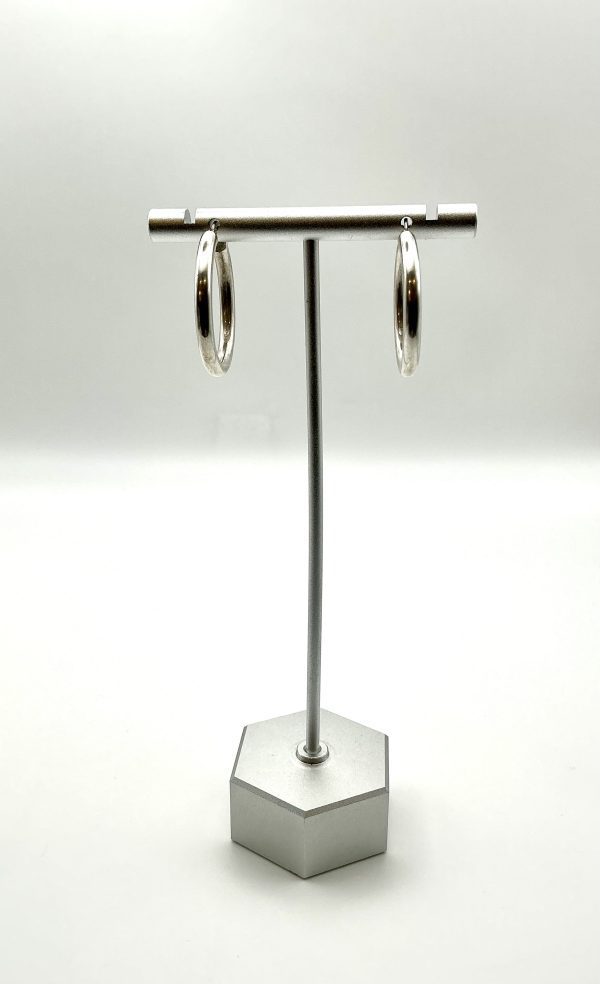 Classic 925 Sterling Silver Hoop Earrings – 2cm Lightweight Polished Hoops - Image 7