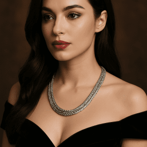 Luxury Italian Sterling Silver Byzantine Chain Necklace 16” – Milor QVC 925 Hallmarked, 20.7g