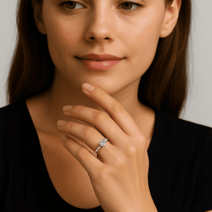 💍 Luxury Sterling Silver Diamond-Quality CZ Solitaire Ring – Size O