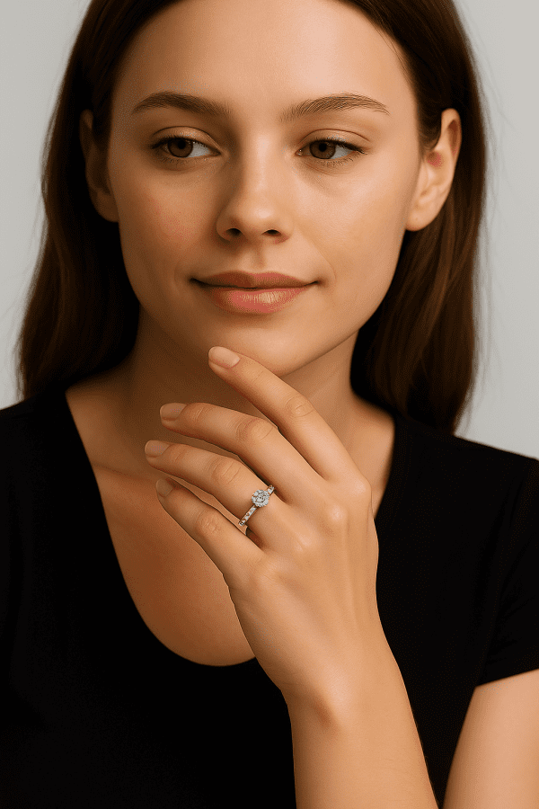 💍 Luxury Sterling Silver Diamond-Quality CZ Solitaire Ring – Size O