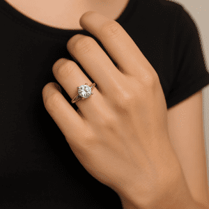 925 Sterling Silver Solitaire Ring with 5.5ct CZ – Size I, 3.6g