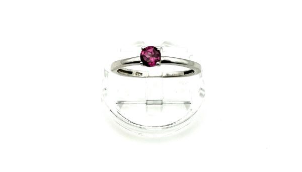 925 Sterling Silver Pink CZ Solitaire Ring – Elegant Minimalist 1.4g Fine Jewellery - Image 5