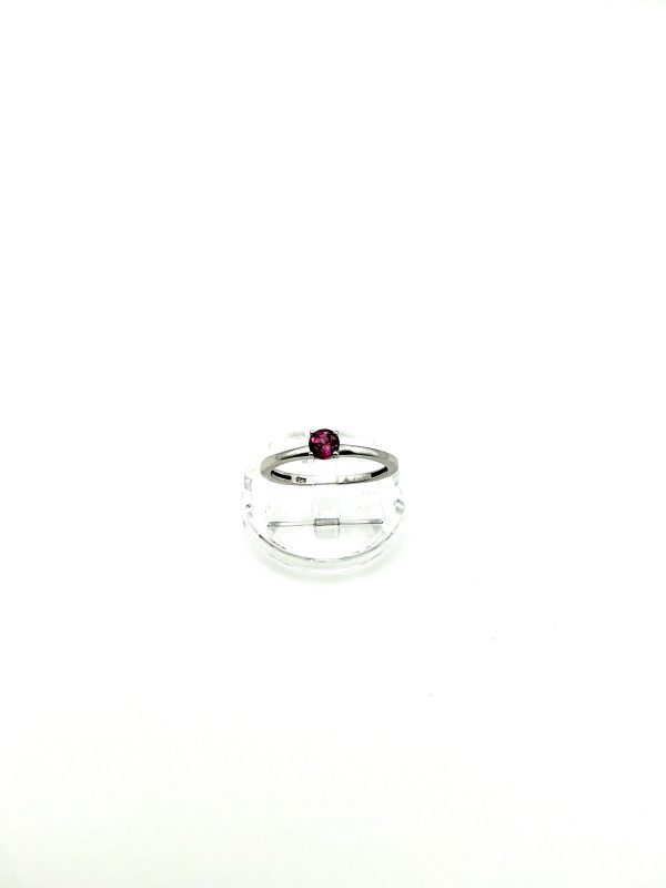 925 Sterling Silver Pink CZ Solitaire Ring – Elegant Minimalist 1.4g Fine Jewellery - Image 4