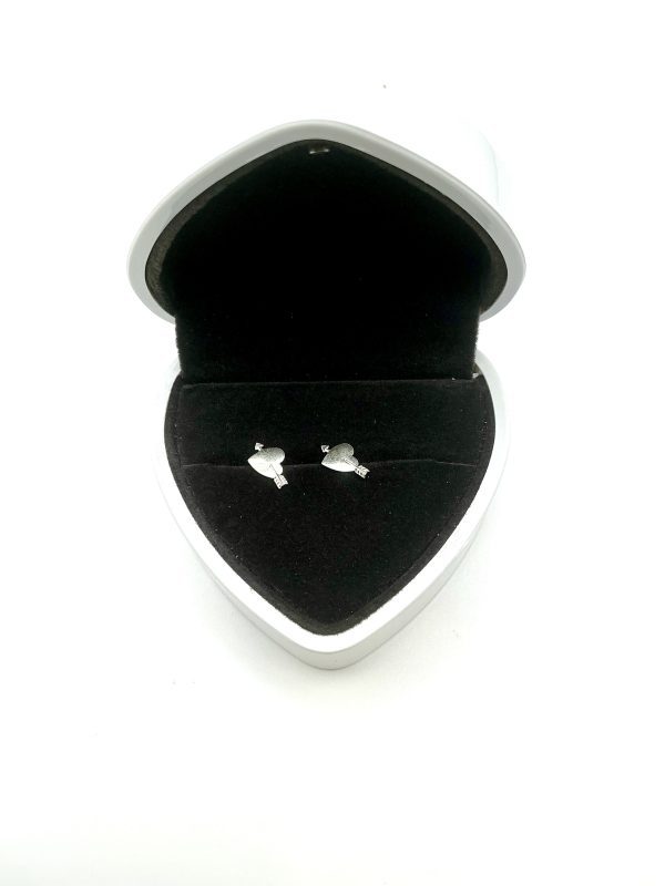 Tiny Sterling Silver Heart Stud Earrings – Dainty Minimalist 0.3g Solid Silver - Image 5