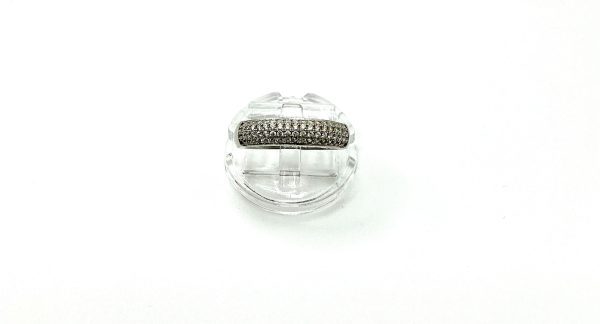 Luxury Sterling Silver Cubic Zirconia Band Ring – STS Hallmarked – Size L/M - Image 9
