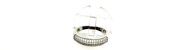 Luxury Sterling Silver Cubic Zirconia Band Ring – STS Hallmarked – Size L/M - Image 7