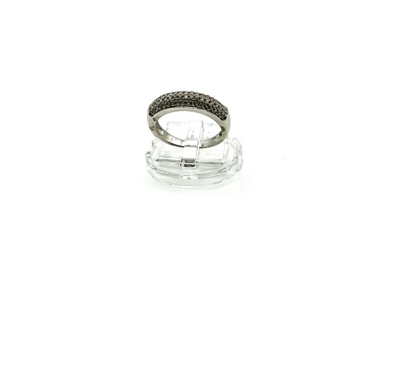 Luxury Sterling Silver Cubic Zirconia Band Ring – STS Hallmarked – Size L/M - Image 6