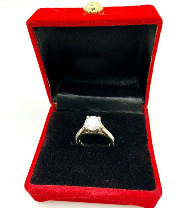 925 Sterling Silver Solitaire Ring with 5.5ct CZ – Size I, 3.6g - Image 4