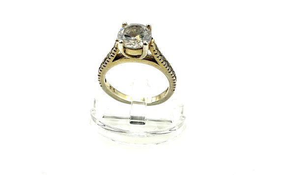 925 Sterling Silver Solitaire Ring with 5.5ct CZ – Size I, 3.6g - Image 5