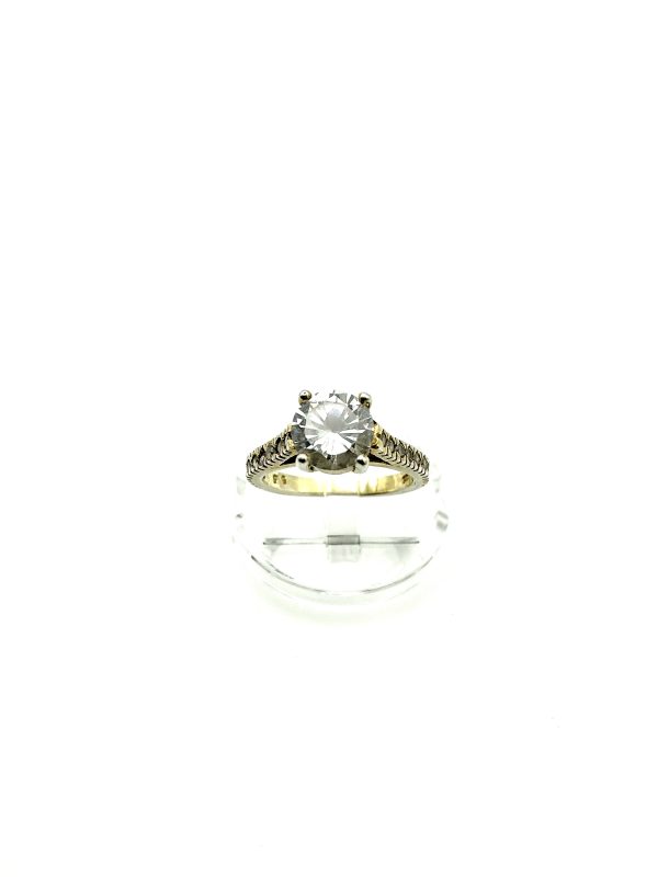 925 Sterling Silver Solitaire Ring with 5.5ct CZ – Size I, 3.6g - Image 7