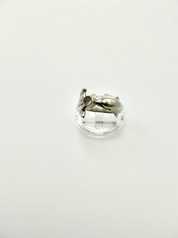 Sterling Silver Dolphin Wrap Ring with Moonstone – Size O, 4.8g | Nautical Ocean-Themed Jewellery - Image 10