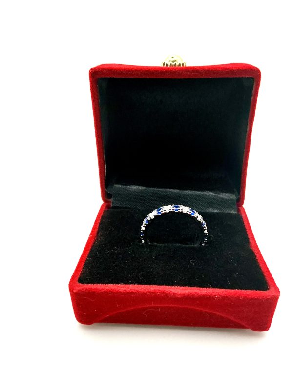 Sterling Silver CZ Eternity Ring – Size Q, 3.1g Full Band Sparkle - Image 4