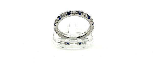 Sterling Silver CZ Eternity Ring – Size Q, 3.1g Full Band Sparkle - Image 8