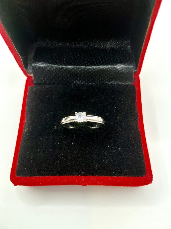 ✨ Sterling Silver Solitaire CZ Ring – 2.07g | Size N/O | Elegant Promise or Engagement Ring - Image 6