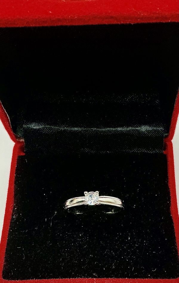 ✨ Sterling Silver Solitaire CZ Ring – 2.07g | Size N/O | Elegant Promise or Engagement Ring - Image 5